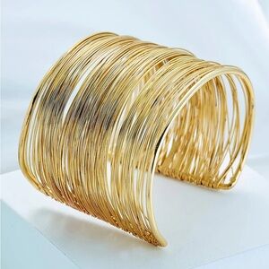 Women's Gold Multi-Wire Cuff Bracelet